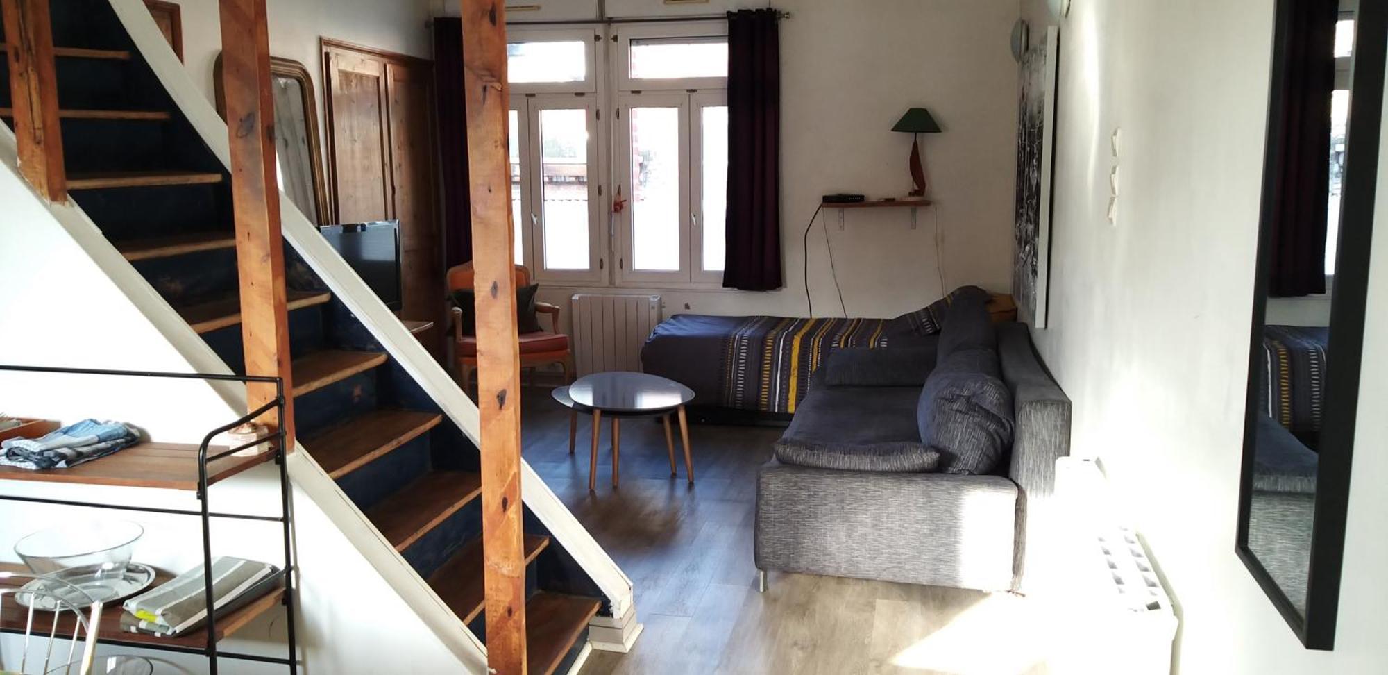 Appartamento Lumineux Duplex A Wazemmes Lilla Esterno foto